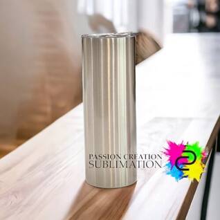 Tumbler 20oz couleur stainless pour sublimation