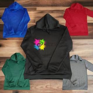 Hoodie adulte 100% polyester de couleur