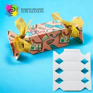 Boîte en forme de bonbon pour sublimation