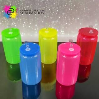 Libbey glass en plastique 16oz fluo