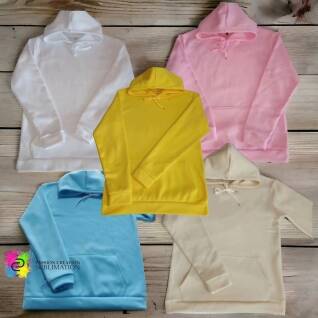 Hoodie pour enfant 100% polyester couleur pastel