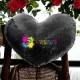 Housse de coussin Sequin en forme de coeur – Image 2