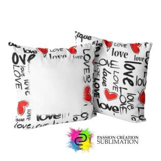 Housse de coussin « Love » pour sublimation