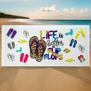 UV DTF flip flop et été
