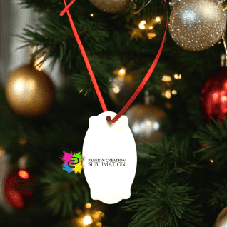 Ornement de bonbon en mdf pour sublimation