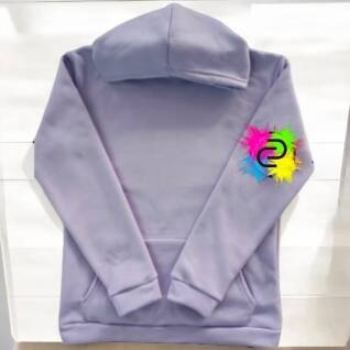 Hoodie enfant lilas polyester pour sublimation