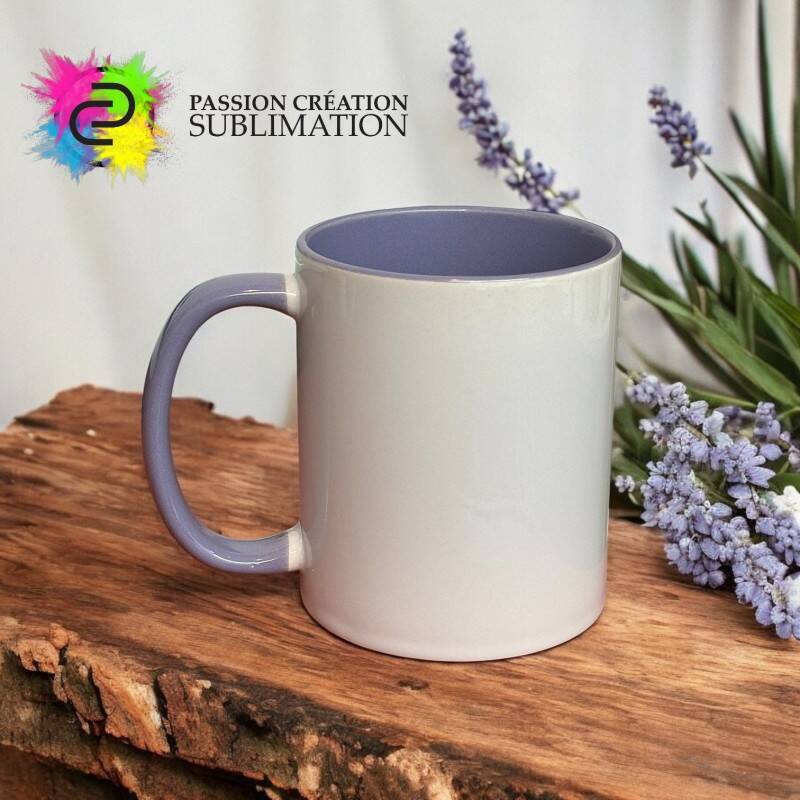 Tasse 11oz en céramique lilas pour sublimation