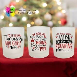 Verre givré lowball 8oz pour sublimation