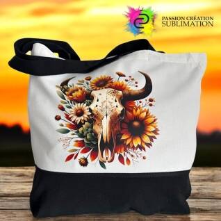 Sac vierge avec bande noir pour DTF