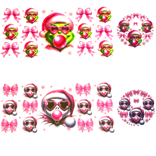 UV DTF personnage de Noël