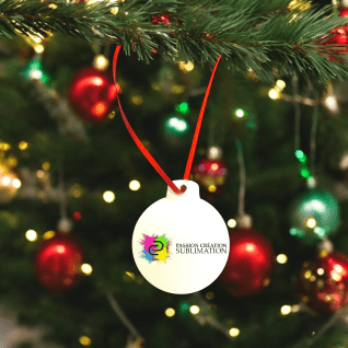 Ornement en forme de boule de Noël en mdf