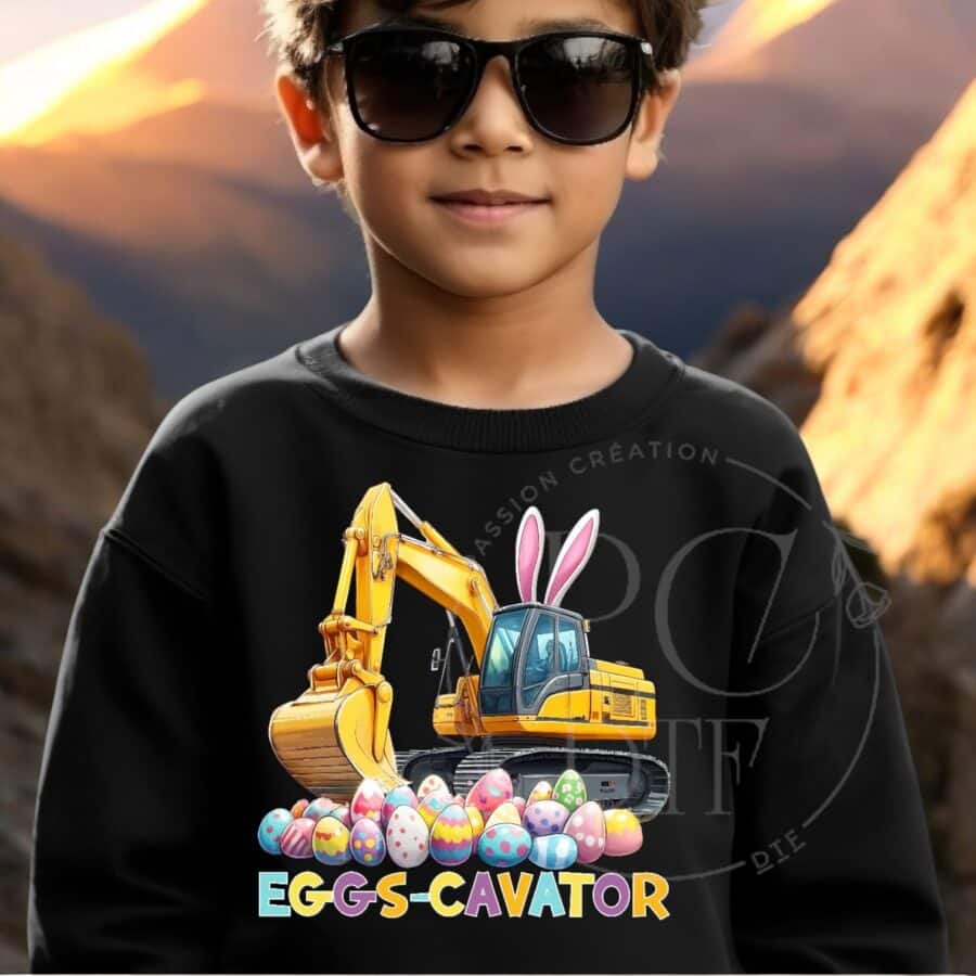 DTF de Pâques Eggs-Cavator