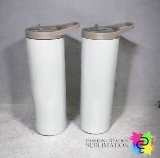Tumbler 20oz couvercle beige visant
