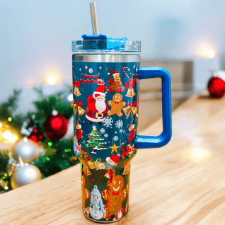 Stanley Cup 40oz avec père Noel pré-imprimé