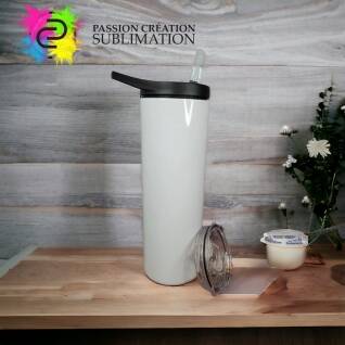 Tumbler 20oz double couvercle noir