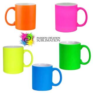 Tasse céramique 11 oz fluorescent pour la sublimation