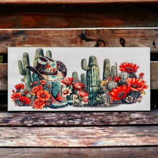 UV DTF cactus et succulente