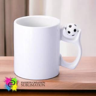 Tasse céramique 11oz de soccer pour sublimation