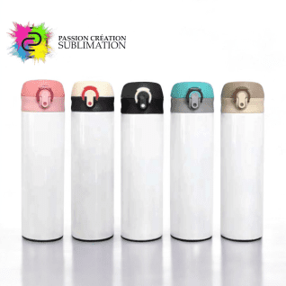Tumbler 18oz à fruit avec couvercle coloré pour sublimation