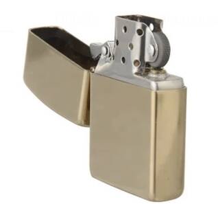 Briquet Zippo de couleur or pour sublimation