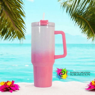 Stanley cup 40oz rose dégradé pour sublimation