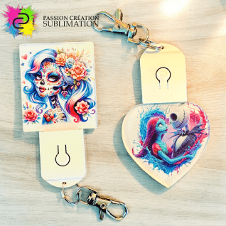 Porte-clé lumineux en acrylique pour sublimation