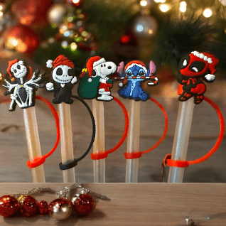 Bouchon de paille de personnage de Noël