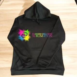 Hoodie enfant noir polyester