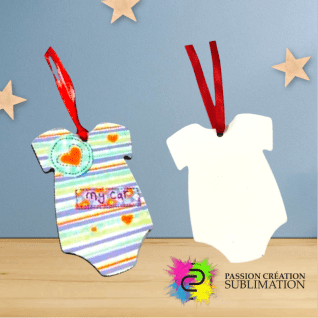 Ornement en mdf cache-couche de bébé