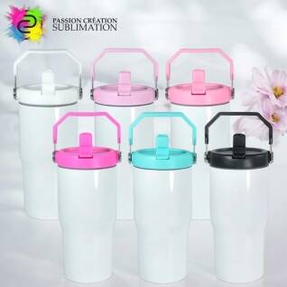 Tumbler 20oz avec poignée pivotante pour sublimation