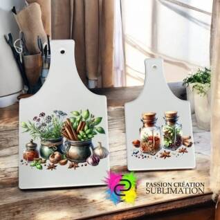 Planche à découper en forme de bouteille pour sublimation