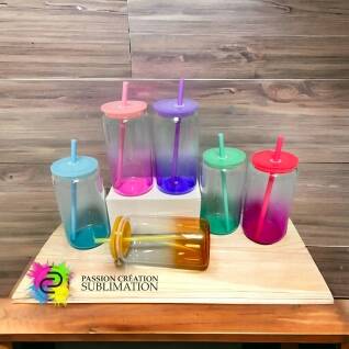 Libbey Glass en vitre 16oz couleur ombré pour sublimation