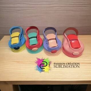 Couvercle 2 couleurs pour bouteille enfant