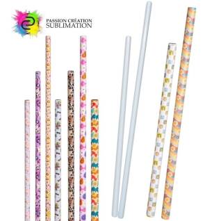 Paille en stainless steel pour sublimation