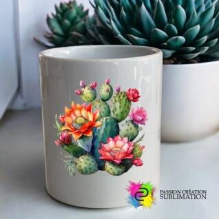 Pot de fleur en céramique pour sublimation