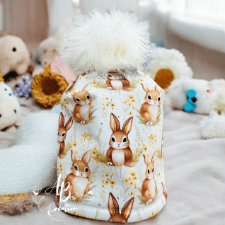 Tuque doublée polar avec lapin