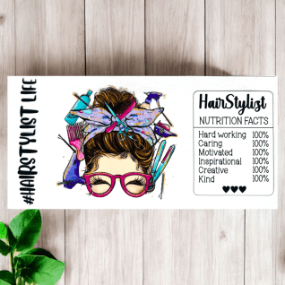 UV DTF 16oz « Coiffeuse, styliste »